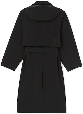 (W) 拉科斯特 黑色连帽双排扣腰带风衣. BF0062-031 Lookbook (W) 拉科斯特 黑色连帽双排扣腰带风衣. BF0062-031