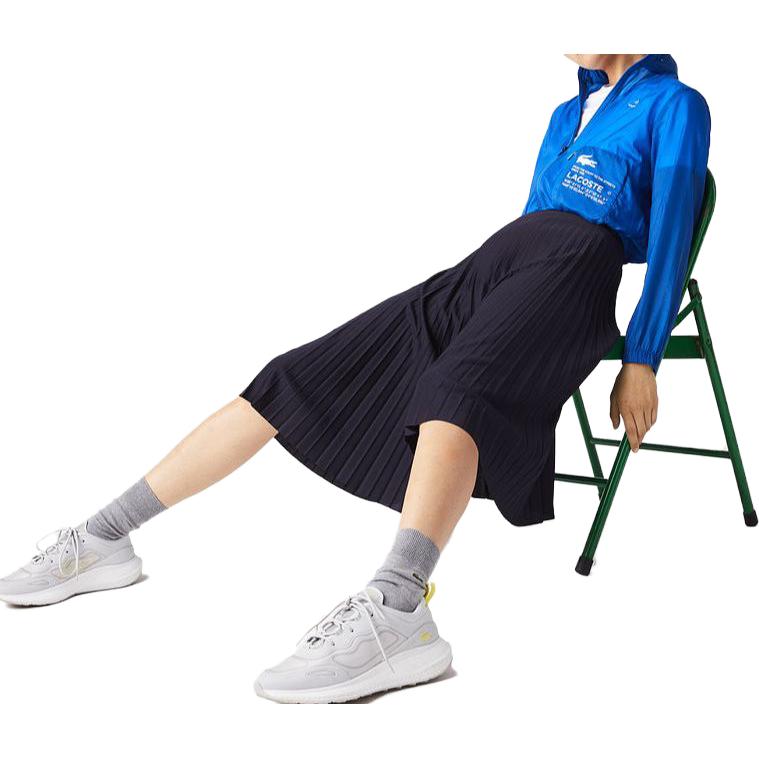 Lookbook (Women) LACOSTE  Black Pleated Midi Skirt - Versatile & Comfortable Fit JF8050-131093-HDE