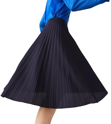 (Women) LACOSTE Black Pleated Midi Skirt - Versatile & Comfortable Fit JF8050-131093-HDE Shop (Women) LACOSTE Black Pleated Midi Skirt - Versatile & Comfortable Fit JF8050-131093-HDE