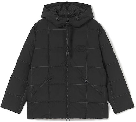 (W) LACOSTE 黑色格紋連帽外套 - 簡約保暖休閒款 BF4449-031 Order (W) LACOSTE 黑色格紋連帽外套 - 簡約保暖休閒款 BF4449-031