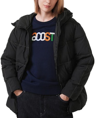 (W) LACOSTE 黑色格紋連帽外套 - 簡約保暖休閒款 BF4449-031 Lookbook (W) LACOSTE 黑色格紋連帽外套 - 簡約保暖休閒款 BF4449-031