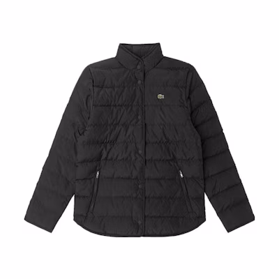 (Women) LACOSTE Black Short Stand Collar Down Jacket BF5482-031