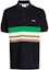 Order (W) LACOSTE 黑色條紋短袖POLO衫,帶標誌性鱷魚Logo設計。 PH1132-HDE