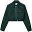 Buy (Women) LACOSTE Classic Collared Long-Sleeve Jacket - Cypress Green. BF3981-YZP