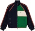 Order (W) LACOSTE 拼色拉鍊運動外套 海軍藍/白色-綠色 BF5832-PQI