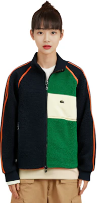 (W) LACOSTE 拼色拉鍊運動外套 海軍藍/白色-綠色 BF5832-PQI Lookbook (W) LACOSTE 拼色拉鍊運動外套 海軍藍/白色-綠色 BF5832-PQI