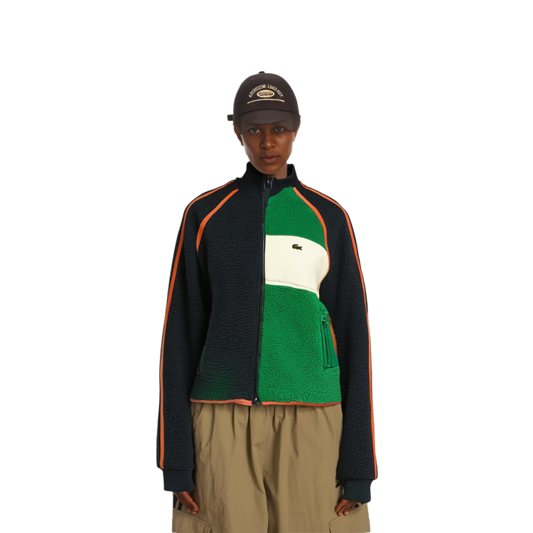 (Women) LACOSTE  Colorblock Zip-Up Track Jacket Navy/White-Green BF5832-PQI 圖 5