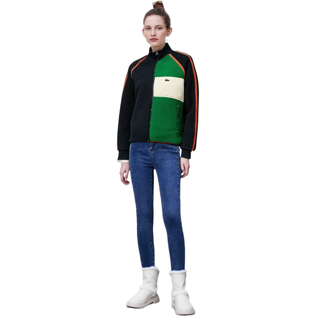 (Women) LACOSTE  Colorblock Zip-Up Track Jacket Navy/White-Green BF5832-PQI 圖 7