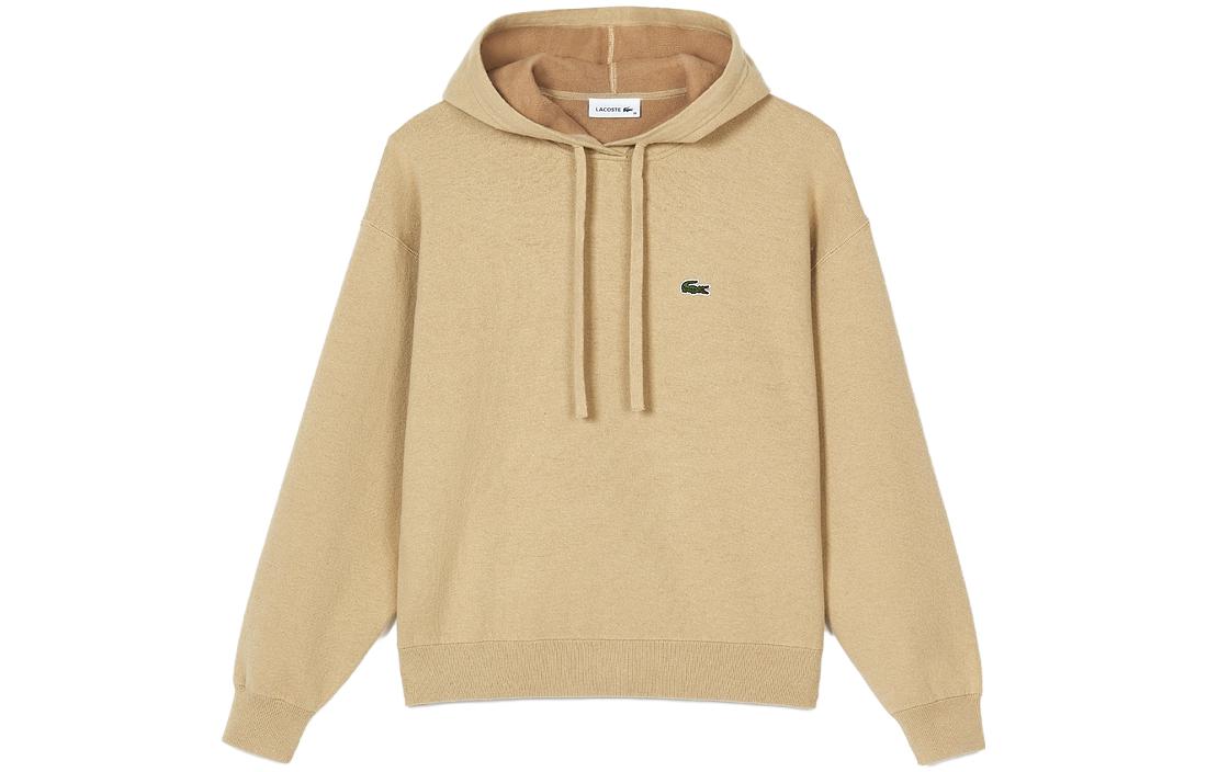 Order (W) 라코스테 로고 자수 니트 후디 카키 AF1102-GE2