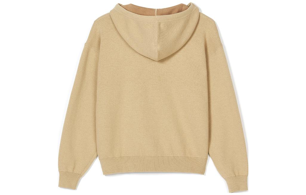 Lookbook (W) 라코스테 로고 자수 니트 후디 카키 AF1102-GE2