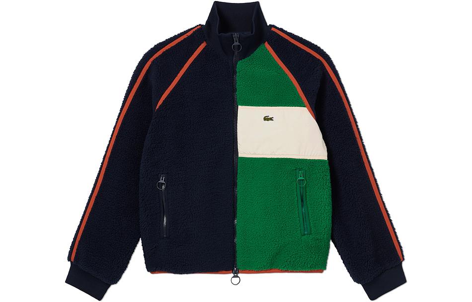 (Women) Lacoste  Fashion Zipper Jacket with Stylish Colorblock Design. BF5832