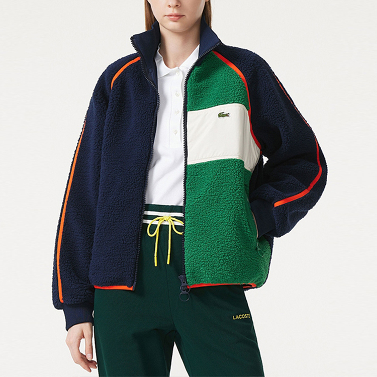 (Women) Lacoste  Fashion Zipper Jacket with Stylish Colorblock Design. BF5832 圖 8