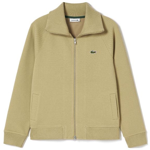 women-lacoste-fw-23-casual-zip-up-khaki-sweatshirt-jacket-sf-2961-98