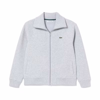 (Women) LACOSTE FW23 Casual Zip-Up Sweatshirt Jacket - Gray. SF2961-1-CCA
