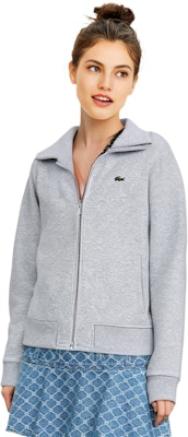 (W) LACOSTE 2023秋冬款休闲拉链卫衣夹克 - 灰色 SF2961-1-CCA 1