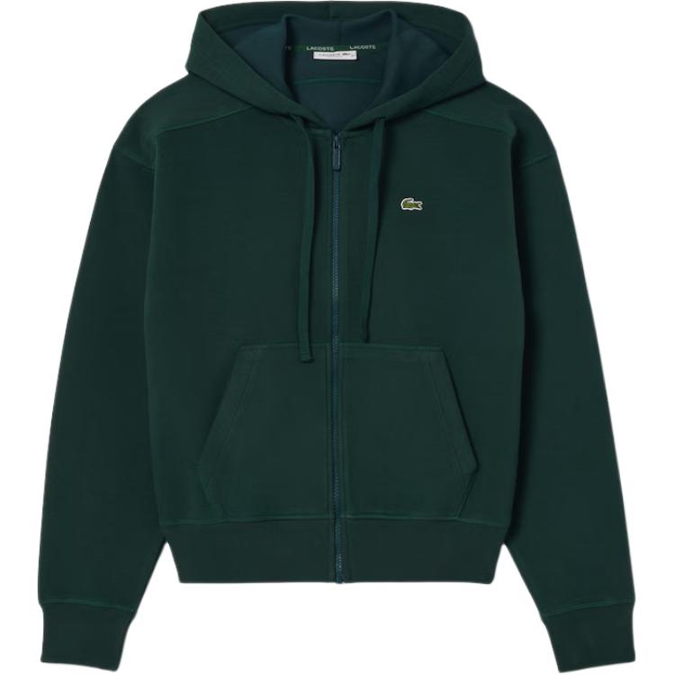 (Women) LACOSTE  Green Hooded Oversized Long Sleeve Jacket SF2669-YZP
