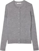 (Women) LACOSTE Grey Animal Pattern Crewneck Cardigan Sweater Long Sleeve. AF2560-CCA (Women) LACOSTE Grey Animal Pattern Crewneck Cardigan Sweater Long Sleeve. AF2560-CCA