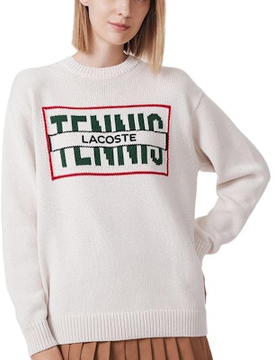 (W) Lacoste Sweater Lengan Panjang Off-White Pullover. AF0641-R1T Purchase (W) Lacoste Sweater Lengan Panjang Off-White Pullover. AF0641-R1T