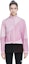 Sizing (Women) LACOSTE Pink Solid Letter Print Long Sleeve Jacket BF0029-Z4H