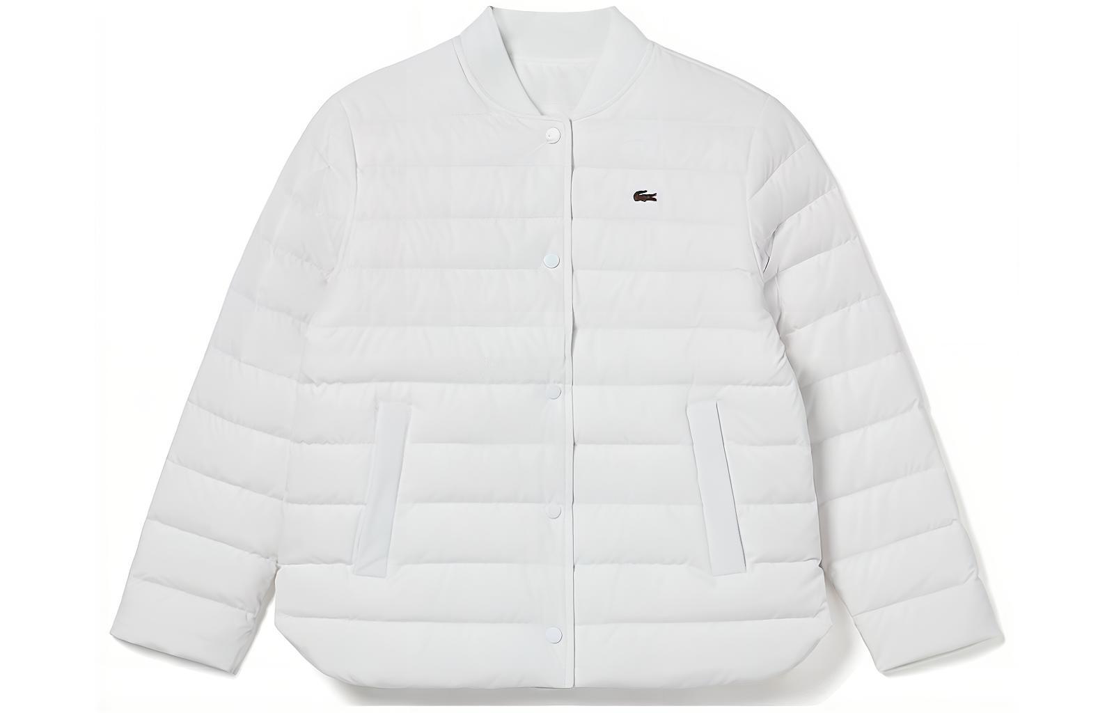 (Women) LACOSTE  Reversible Solid Color Baseball Collar Down Jacket. BF9337