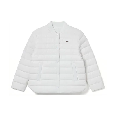 (Women) LACOSTE Reversible Solid Color Baseball Collar Down Jacket. BF9337