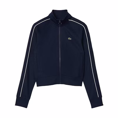 (Women) LACOSTE Slim Fit Badge Logo Navy Long Sleeve Jacket. SF7234-HHW