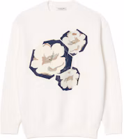 Order (Women) LACOSTE Soft Comfort Crewneck Oversized Sweatshirt - White. SF4125-70V