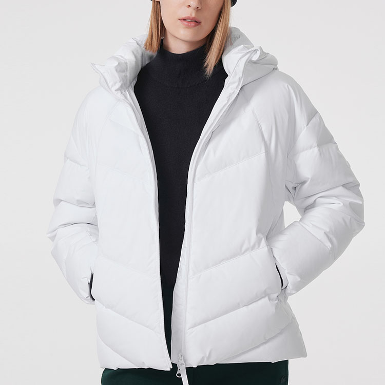 (Women) LACOSTE  Solid Color Hooded Warm Down Jacket BF8544-001 圖 3