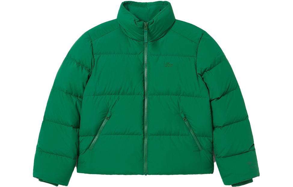 Order (W) LACOSTE 纯色立领羽绒夹克 - 深绿色 BF5830-CNQ