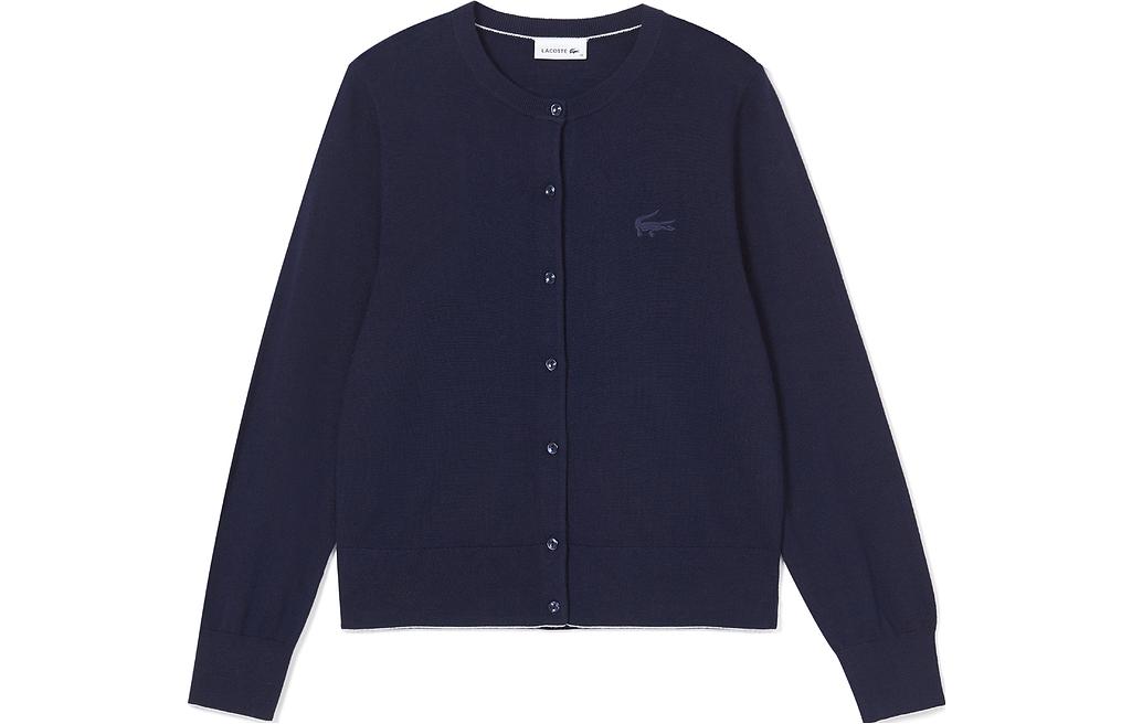 (Women) LACOSTE  Solid Color Wool Sweater - Crew Neck AF1020-131085