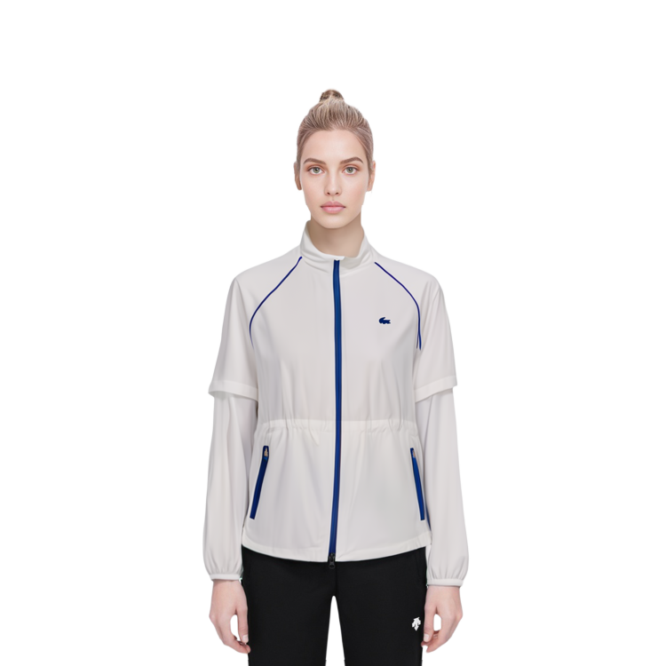 (Women) LACOSTE  Solid Color Zip-Up Jacket with Stand Collar. BF3768 圖 5