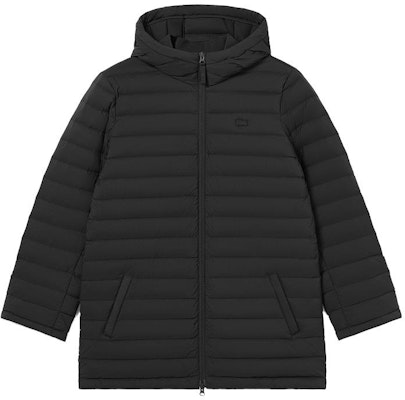 (W) LACOSTE Jaket Hoodie Bahan Katun Hitam dengan Resleting Depan BF8543-031 Order (W) LACOSTE Jaket Hoodie Bahan Katun Hitam dengan Resleting Depan BF8543-031