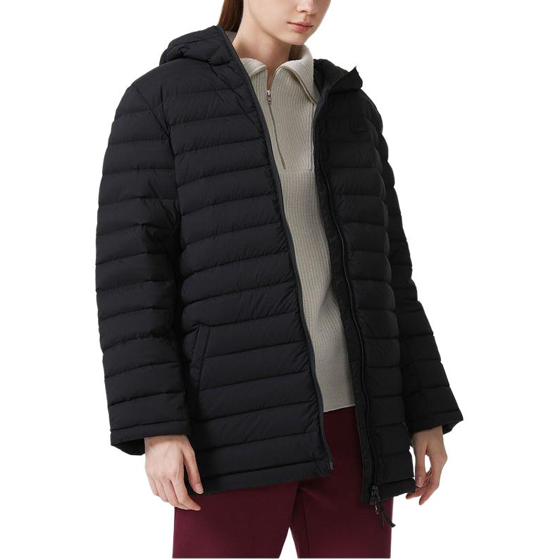 Shop (W) LACOSTE Jaket Hoodie Bahan Katun Hitam dengan Resleting Depan BF8543-031