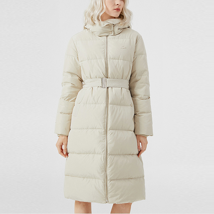 (Women) LACOSTE  Thick Hooded Down Jacket Warm Puffer Coat Solid Color. BF0518 圖 5