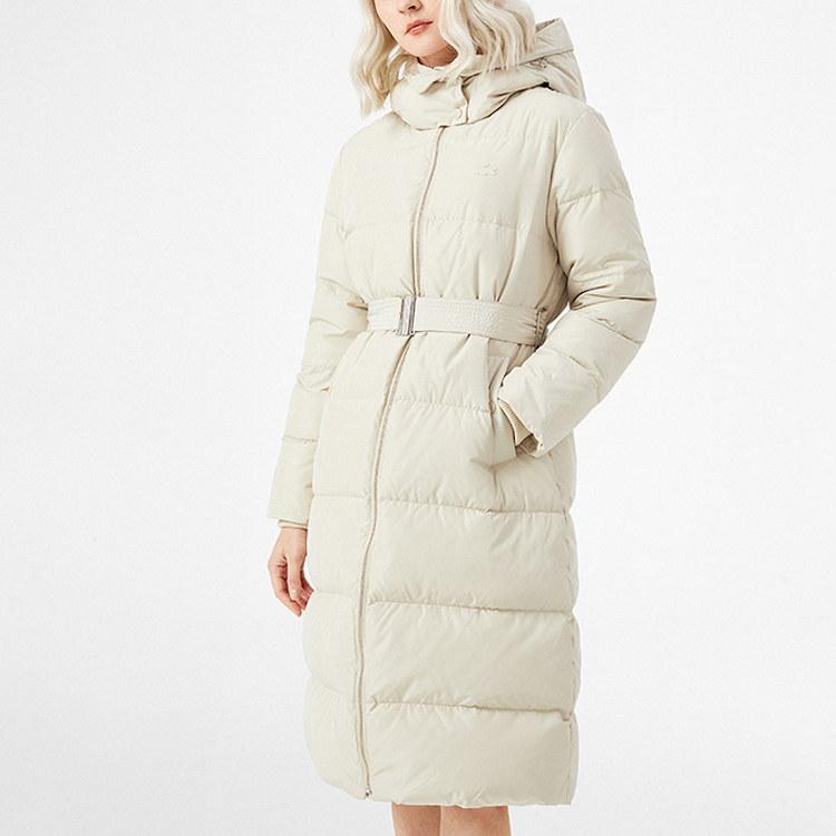(Women) LACOSTE  Thick Hooded Down Jacket Warm Puffer Coat Solid Color. BF0518 圖 6