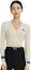 Purchase (W) Lacoste V領開襟毛衣 象牙白 學院風格. AH2114-P4I
