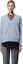 Purchase (Women) LACOSTE V-Neck Long Sleeve Cashmere Sweater Snow Blue AF0402
