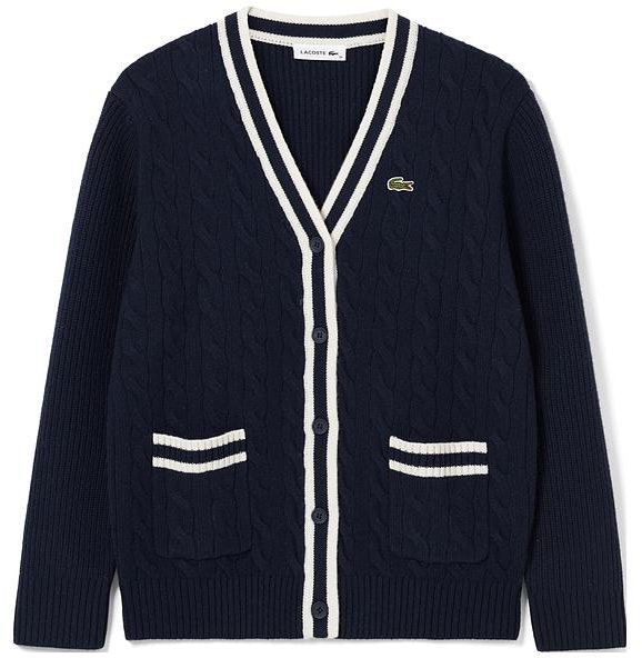 women-lacoste-v-neck-striped-knit-cardigan-long-sleeve-af-9336