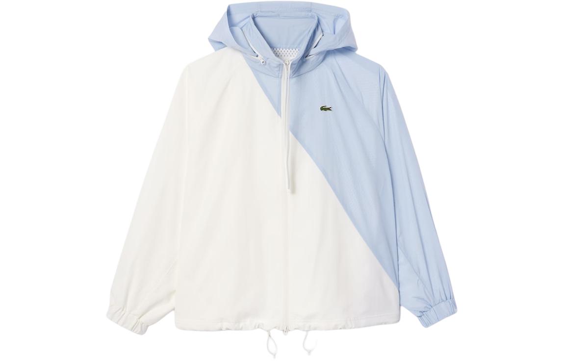 (Women) LACOSTE  White Colorblock Casual Jacket - Comfortable & Stylish. BF6949-IRQ 圖 2