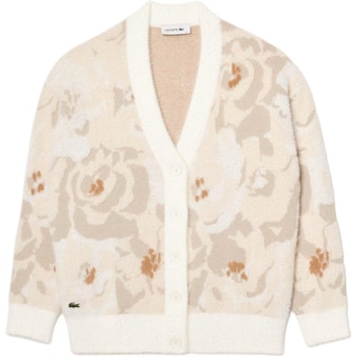 (W) LACOSTE Suéter Blanco/Gris de Punto Floral - Ajuste Suave y Relajado. AF2580-ID2 Order (W) LACOSTE Suéter Blanco/Gris de Punto Floral - Ajuste Suave y Relajado. AF2580-ID2