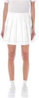 (Women) LACOSTE White Solid Pleated Casual Shorts JF6414-70V (Women) LACOSTE White Solid Pleated Casual Shorts JF6414-70V