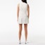 Shop (Women) LACOSTE White Striped V-Neck Sleeveless Pleated Short Dress. EF1031-7WJ