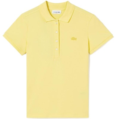 (Women) LACOSTE Yellow Embroidered Logo Short Sleeve Polo Shirt. PF5462-107 Buy (Women) LACOSTE Yellow Embroidered Logo Short Sleeve Polo Shirt. PF5462-107