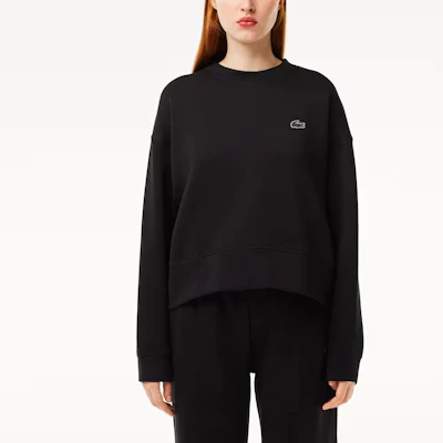 (Women) Lacoste Black Crewneck Pullover Sweatshirt Long Sleeve SF5614-031 Lookbook (Women) Lacoste Black Crewneck Pullover Sweatshirt Long Sleeve SF5614-031