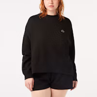 Shop (W) Lacoste 黑色圓領長袖套頭運動衫 SF5614-031