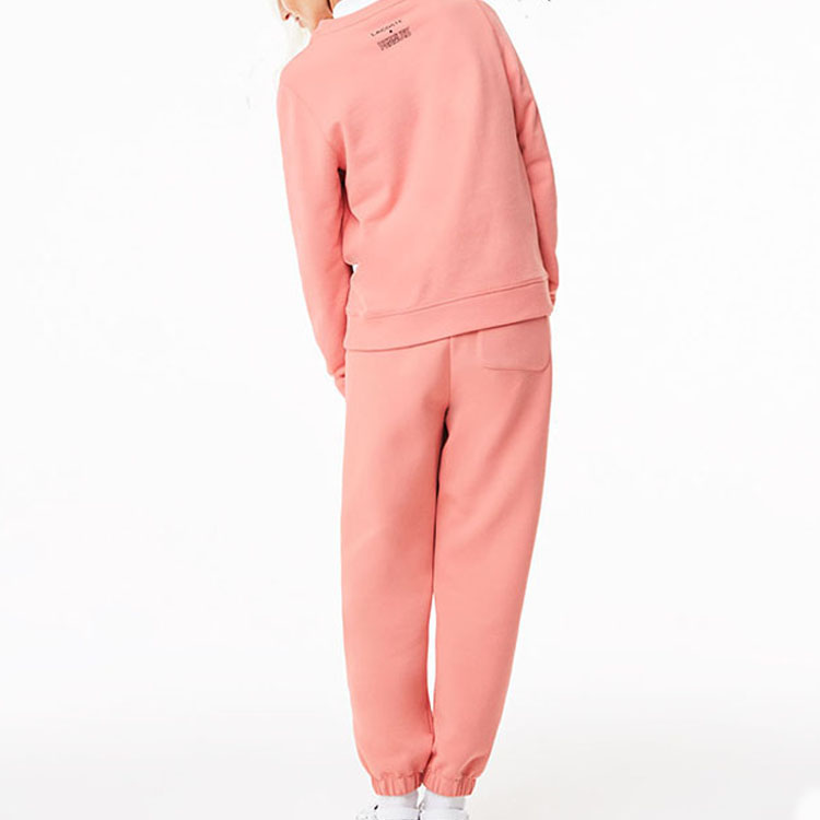 Purchase (Women) Lacoste Cartoon Print Crewneck Pullover Sweatshirt Pink SF8861-5MM