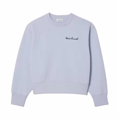 (Women) Lacoste Comfortable Classic Solid Sweatshirt Phoenix Blue SF7261-J2G