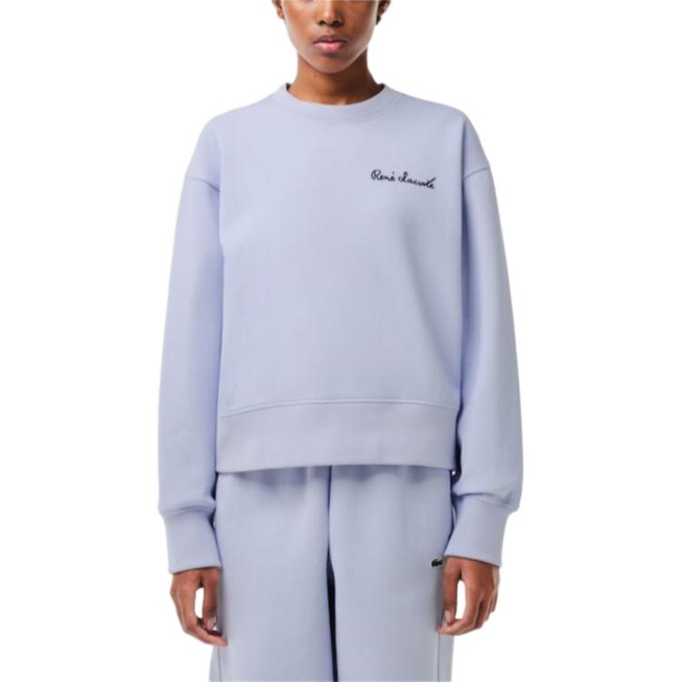 Lookbook (Women) Lacoste Comfortable Classic Solid Sweatshirt Phoenix Blue SF7261-J2G