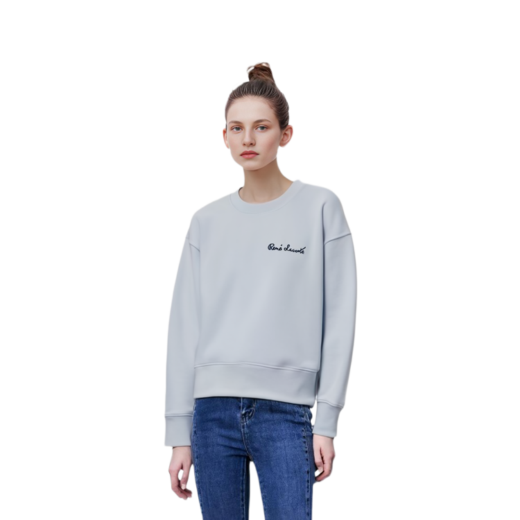 Purchase (Women) Lacoste Comfortable Classic Solid Sweatshirt Phoenix Blue SF7261-J2G