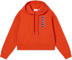(Women) Lacoste Cropped Hoodie with Animal Logo Design SF1650 (Women) Lacoste Cropped Hoodie with Animal Logo Design SF1650